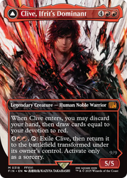Clive, Ifrit's Dominant // Ifrit, Warden of Inferno (FIN-318) - FINAL FANTASY: (enchantment) (Borderless) Foil