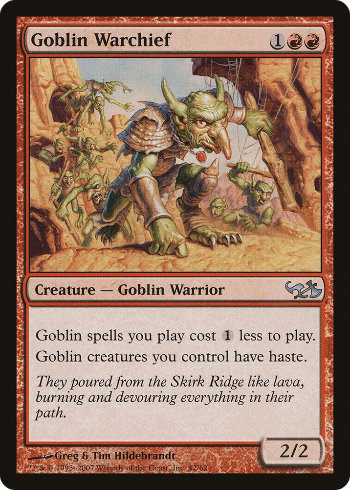 Goblin Warchief [Duel Decks: Elves vs. Goblins]