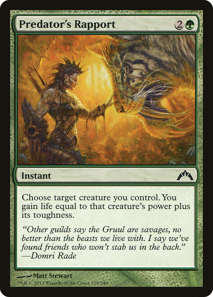 Predator's Rapport [Gatecrash]