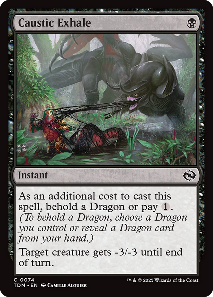 Caustic Exhale (TDM-074) - Tarkir: Dragonstorm