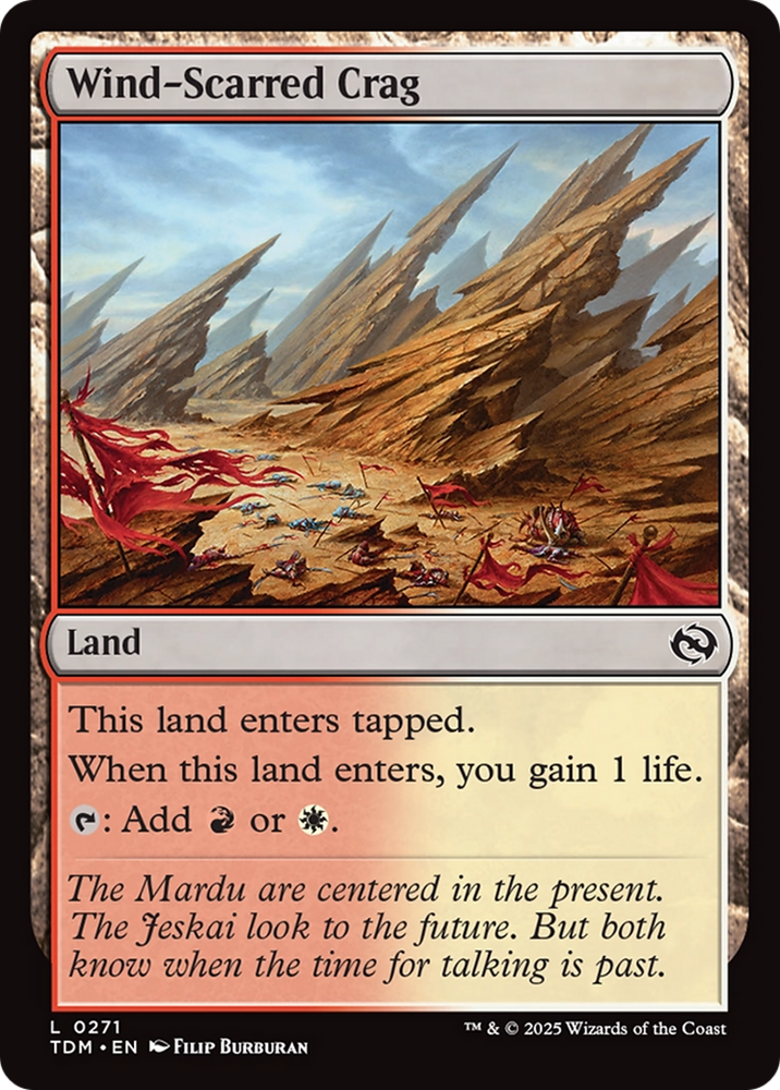 Wind-Scarred Crag (TDM-271) - Tarkir: Dragonstorm