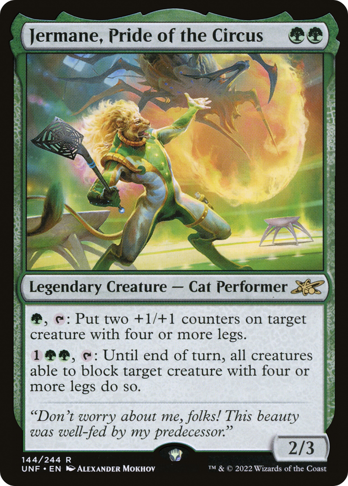 Jermane, Pride of the Circus [Unfinity]