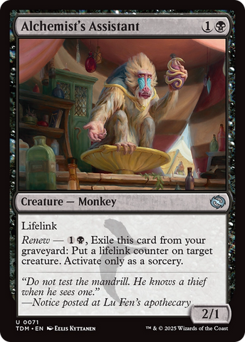 Alchemist's Assistant (TDM-071) - Tarkir: Dragonstorm Foil