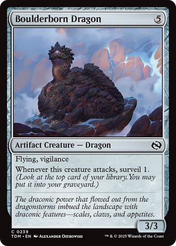 Boulderborn Dragon (TDM-239) - Tarkir: Dragonstorm