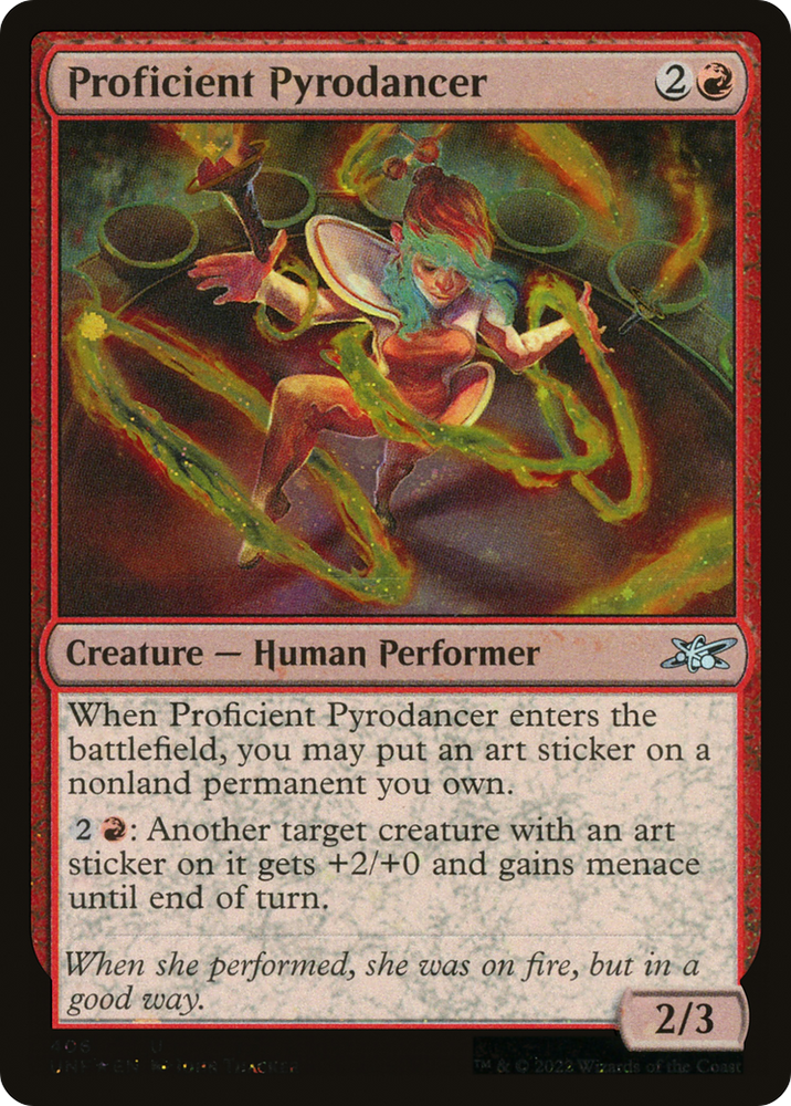 Proficient Pyrodancer (Galaxy Foil) [Unfinity]