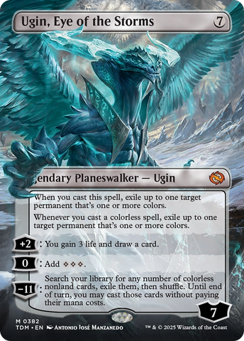 Ugin, Eye of the Storms // Ugin, Eye of the Storms (TDM-382) - Tarkir: Dragonstorm (Borderless) Foil