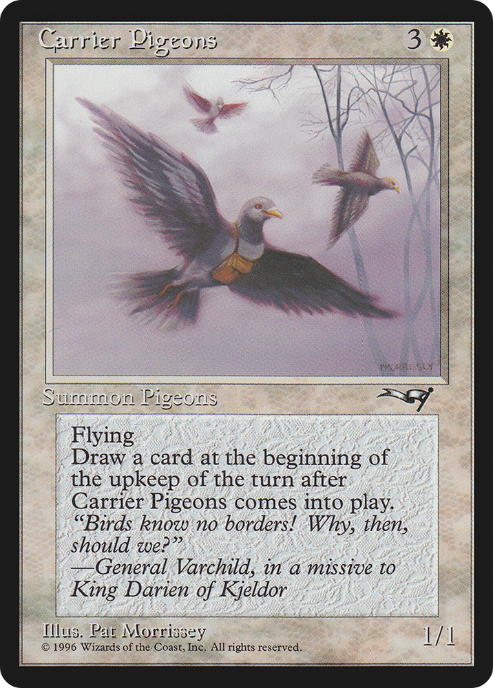 Carrier Pigeons (Holding Pigeon) [Alliances]