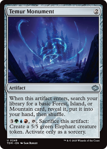 Temur Monument (TDM-248) - Tarkir: Dragonstorm