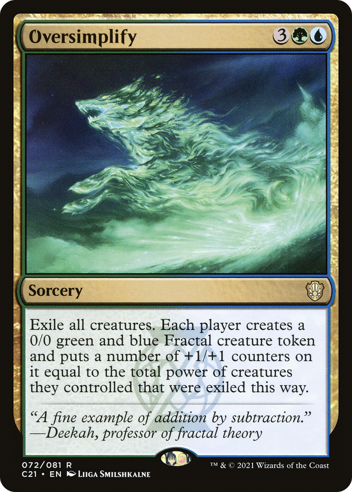 Oversimplify [Commander 2021]