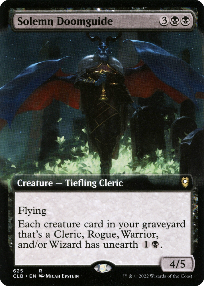 Solemn Doomguide (Extended Art) [Commander Legends: Battle for Baldur's Gate]