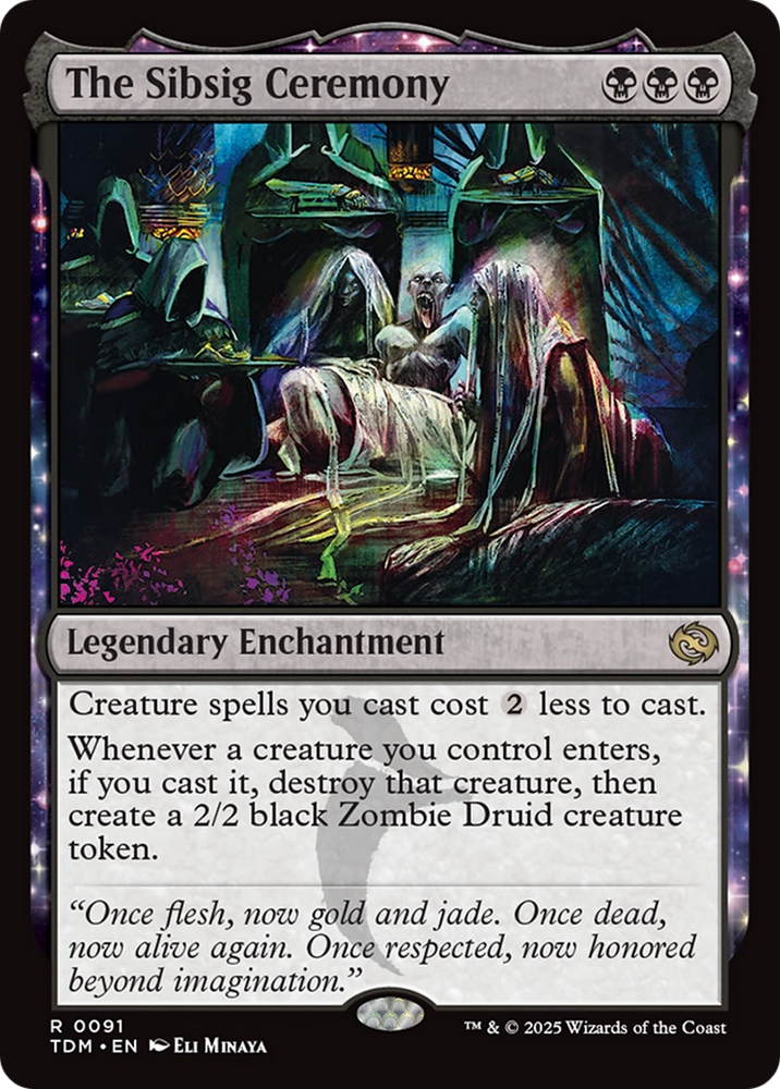 The Sibsig Ceremony (TDM-091) - Tarkir: Dragonstorm: (enchantment) Foil