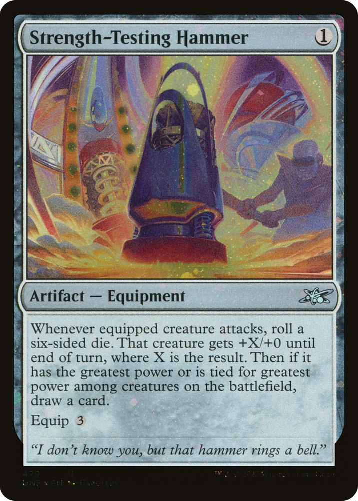Strength-Testing Hammer (Galaxy Foil) [Unfinity]