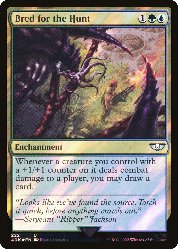Bred for the Hunt (Surge Foil) [Warhammer 40,000]