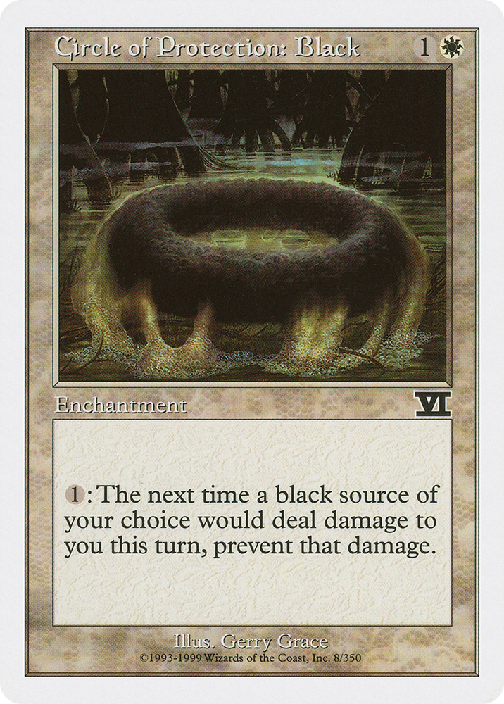 Circle of Protection: Black [Classic Sixth Edition]