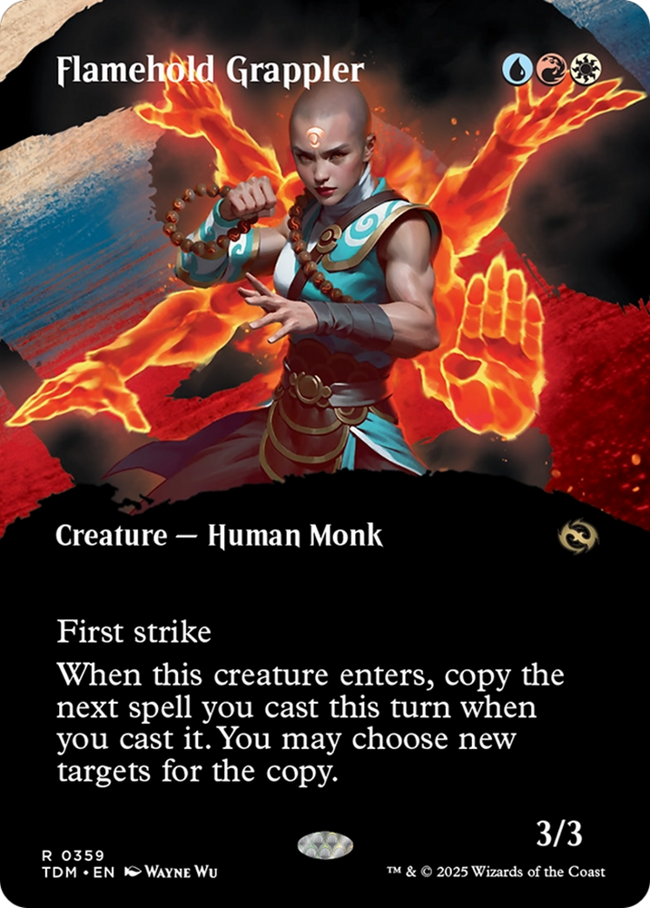 Flamehold Grappler (TDM-359) - Tarkir: Dragonstorm: (Showcase) (Borderless)