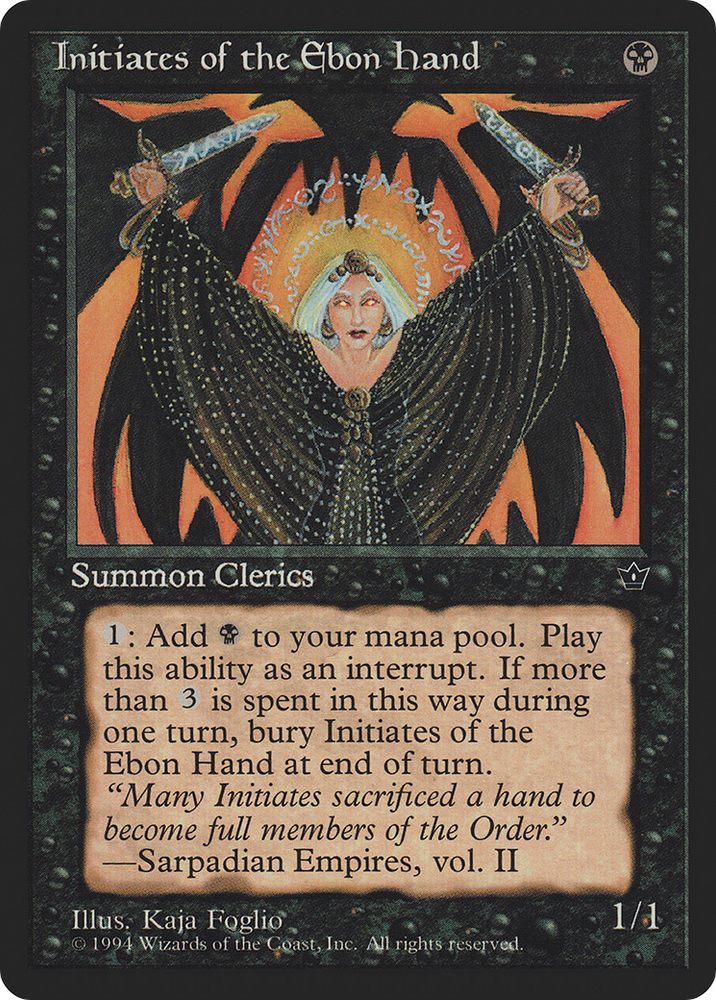 Initiates of the Ebon Hand (Kaja Foglio) [Fallen Empires]