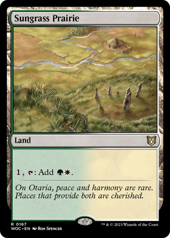 Sungrass Prairie [Wilds of Eldraine Commander]