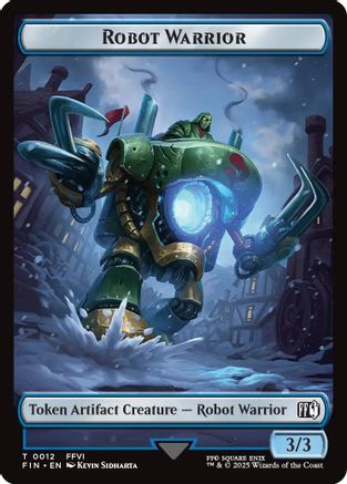 Robot Warrior (0012) // Copy (0001) Double-Sided Token (FIN-12 // 1) - FINAL FANTASY