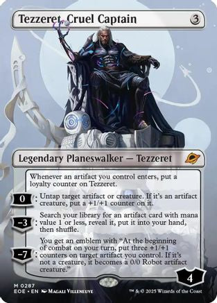 Tezzeret, Cruel Captain (Borderless) (EOE-287) - Edge of Eternities Foil