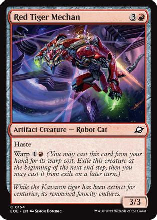 Red Tiger Mechan (EOE-154) - Edge of Eternities Foil