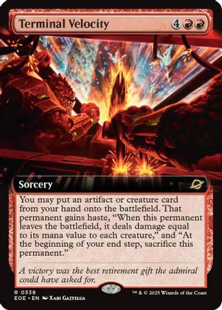 Terminal Velocity (Extended Art) (EOE-338) - Edge of Eternities