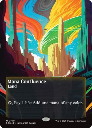 Mana Confluence (0160) (Borderless) (Galaxy Foil) (EOS-160) - Edge of Eternities: Stellar Sights Foil