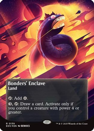Bonders' Enclave (0139) (Borderless) (Galaxy Foil) (EOS-139) - Edge of Eternities: Stellar Sights Foil