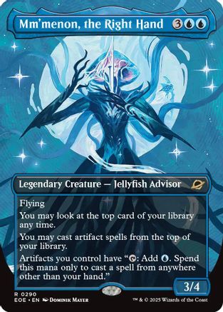 Mm'menon, the Right Hand (Borderless) (EOE-290) - Edge of Eternities