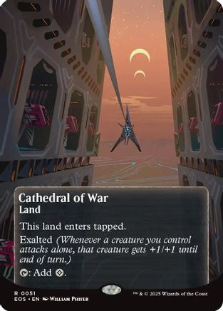 Cathedral of War (0051) (Borderless) (EOS-051) - Edge of Eternities: Stellar Sights