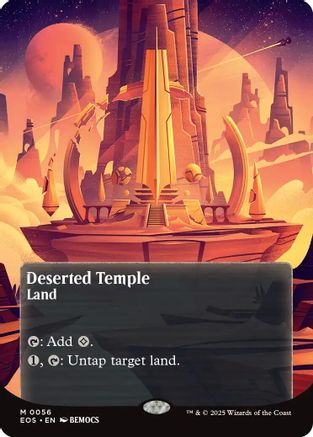 Deserted Temple (0056) (Borderless) (EOS-056) - Edge of Eternities: Stellar Sights Foil