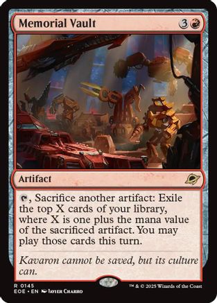 Memorial Vault (EOE-145) - Edge of Eternities Foil