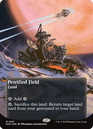 Petrified Field (0167) (Borderless) (Galaxy Foil) (EOS-167) - Edge of Eternities: Stellar Sights Foil