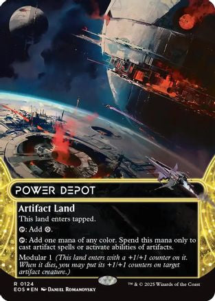Power Depot (0124) (Borderless) (Galaxy Foil) (EOS-124) - Edge of Eternities: Stellar Sights Foil