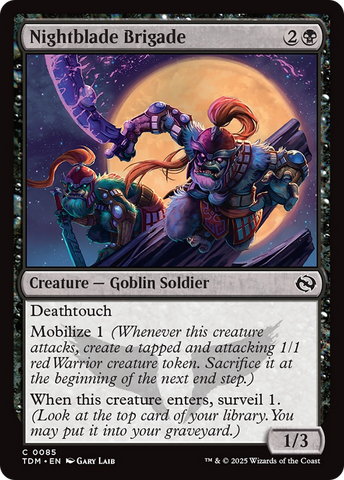 Nightblade Brigade (TDM-085) - Tarkir: Dragonstorm