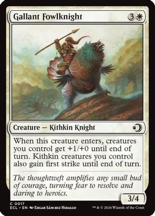 Gallant Fowlknight (ECL-017) - Lorwyn Eclipsed
