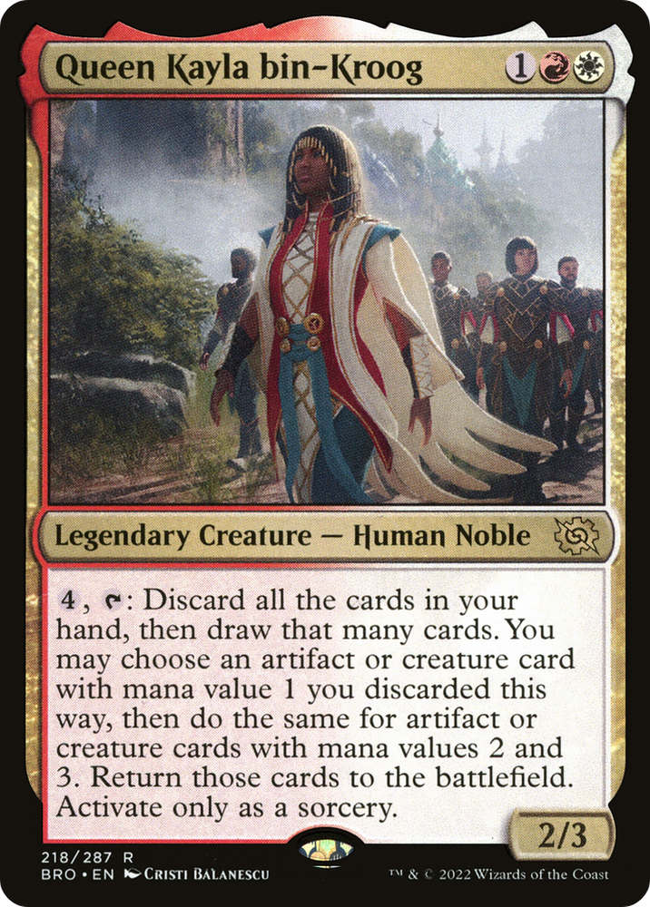 Queen Kayla bin-Kroog [The Brothers' War]