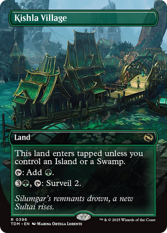 Kishla Village (TDM-396) - Tarkir: Dragonstorm (Borderless) Foil
