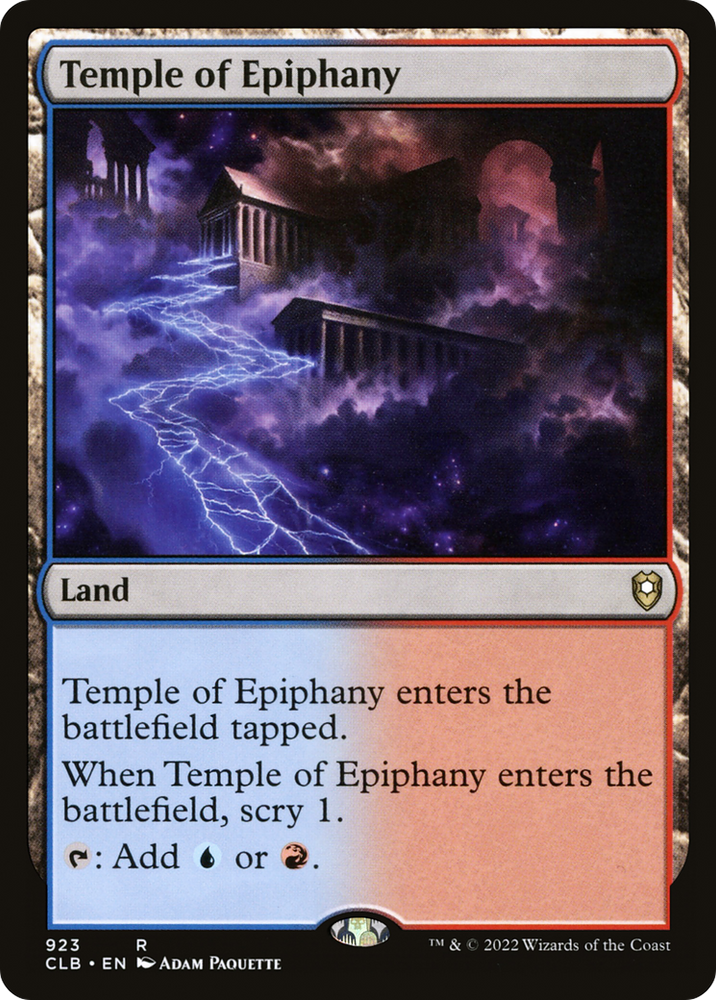 Temple of Epiphany [Commander Legends: Battle for Baldur's Gate]