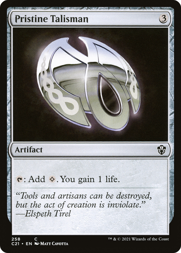 Pristine Talisman [Commander 2021]