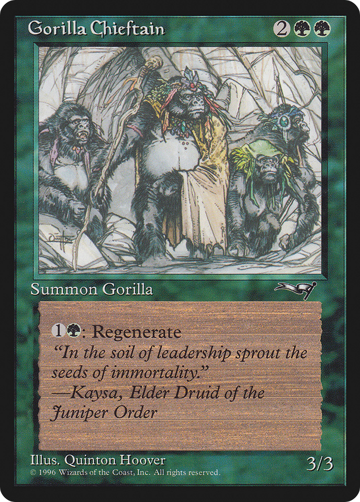Gorilla Chieftain (Two Gorilla Art) [Alliances]