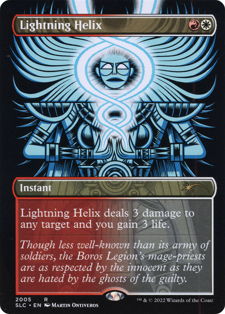 Lightning Helix (Borderless) [Secret Lair 30th Anniversary Countdown Kit]