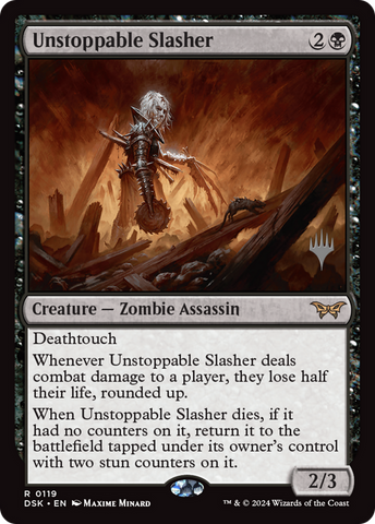 Unstoppable Slasher (0119) [Duskmourn: House of Horror Promos]
