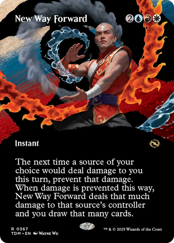 New Way Forward (TDM-367) - Tarkir: Dragonstorm: (Showcase) (Borderless) Foil