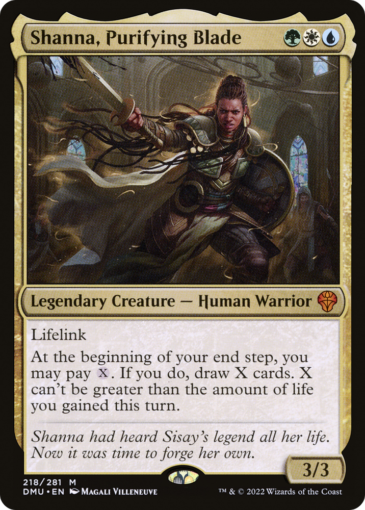 Shanna, Purifying Blade [Dominaria United]