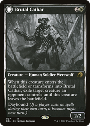 Brutal Cathar // Moonrage Brute [Innistrad: Double Feature]