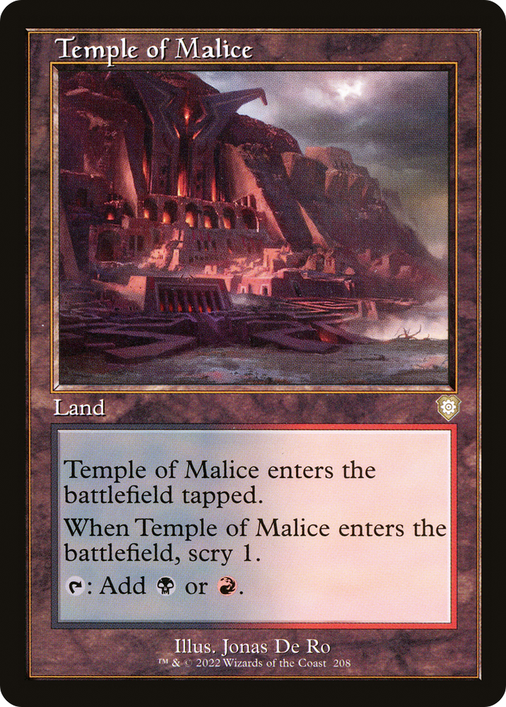 Temple of Malice (Retro) [The Brothers' War Commander]