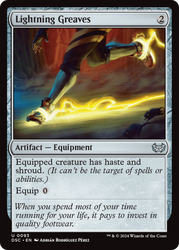 Lightning Greaves [Duskmourn: House of Horror Commander]