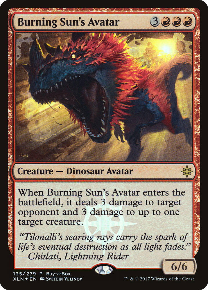 Burning Sun's Avatar (Buy-A-Box) [Ixalan Promos]