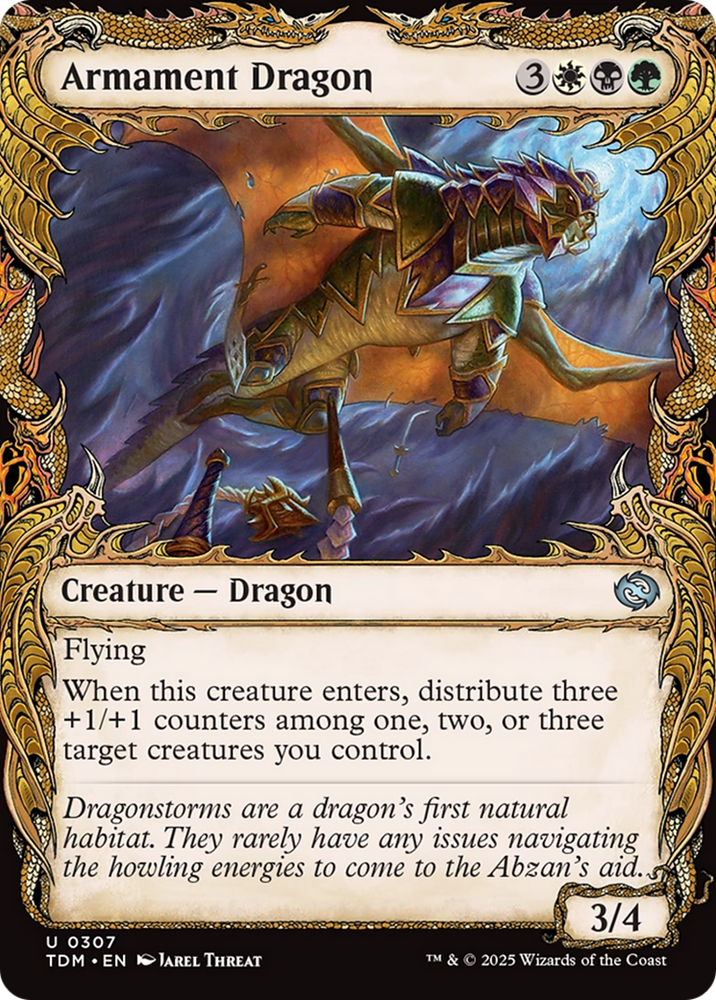 Armament Dragon (TDM-307) - Tarkir: Dragonstorm: (Showcase) Foil