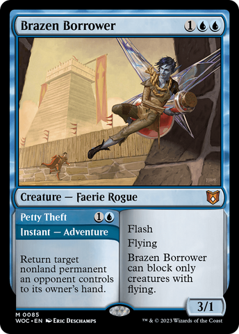 Brazen Borrower // Petty Theft [Wilds of Eldraine Commander]